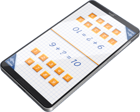 An image showing the App: Friends Of Tens interface, when in the duel mode