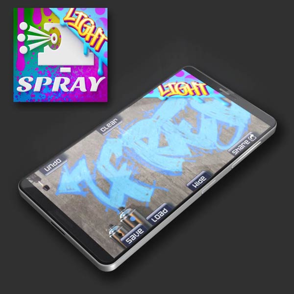 App icon and screenshot from the game Spray Can Art