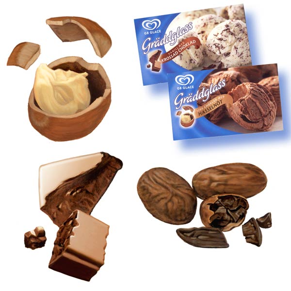 GB Glace Smak-illustrationer